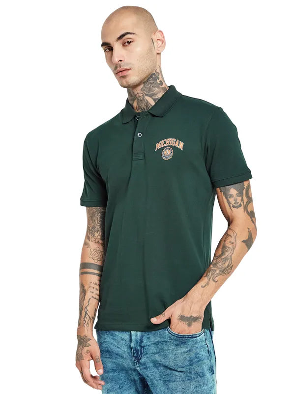 Octave Polo Collar Applique T-Shirt