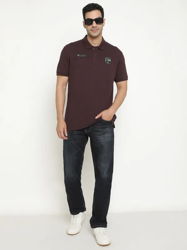 Octave Short Sleeves Polo Collar Cotton T-Shirt