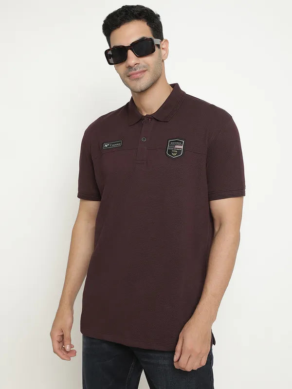 Octave Short Sleeves Polo Collar Cotton T-Shirt
