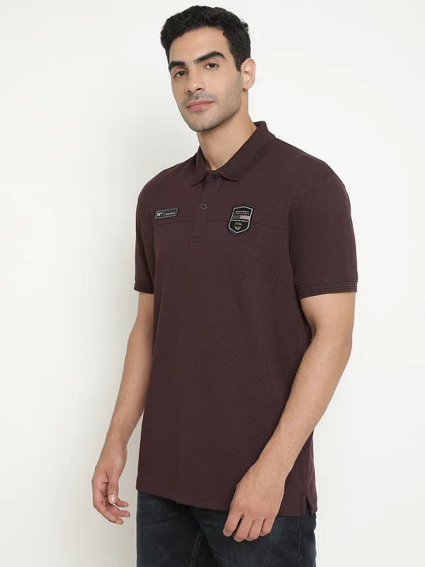 Octave Short Sleeves Polo Collar Cotton T-Shirt