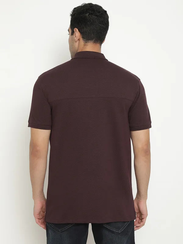 Octave Short Sleeves Polo Collar Cotton T-Shirt
