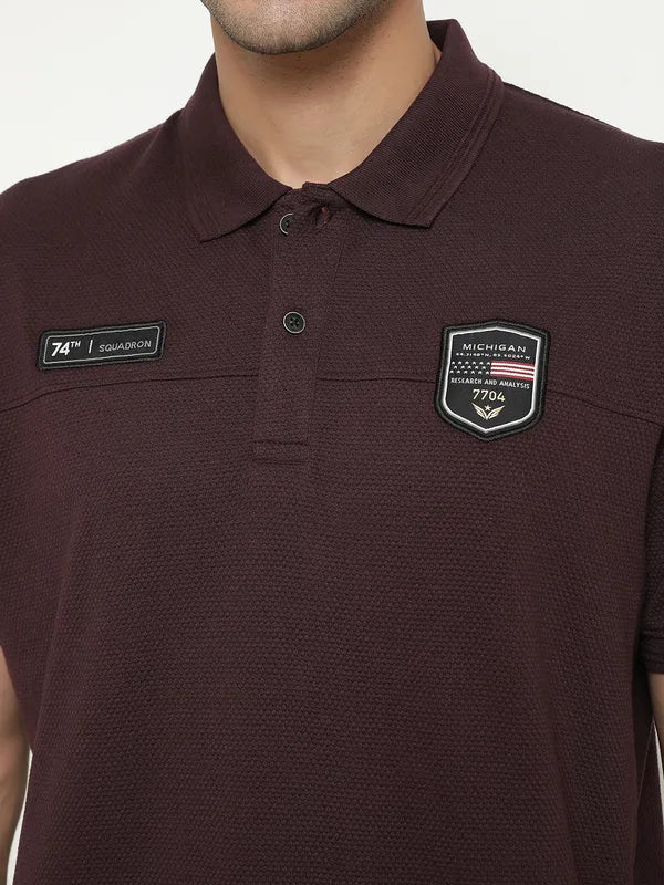 Octave Short Sleeves Polo Collar Cotton T-Shirt