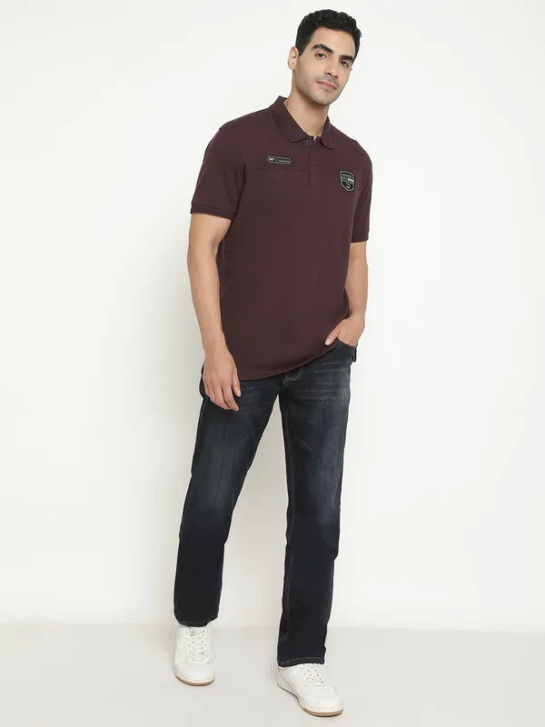 Octave Short Sleeves Polo Collar Cotton T-Shirt