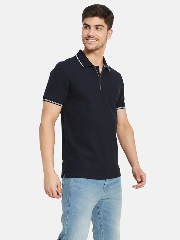 Half Zip Polo T-Shirt