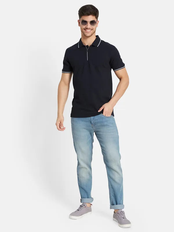 Half Zip Polo T-Shirt