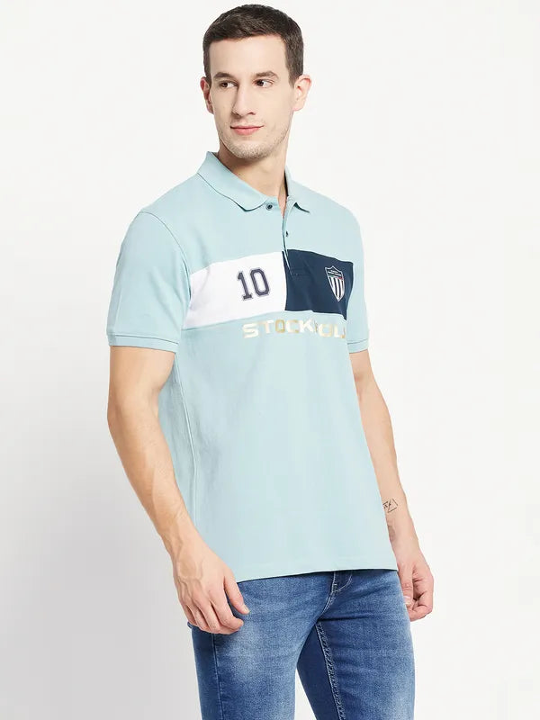 Men Light Teal T-Shirt