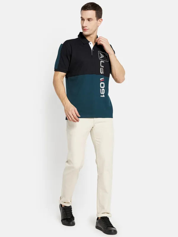 Men Teal T-Shirt