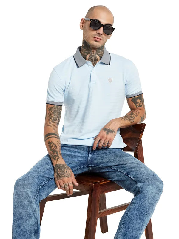 Octave Polo Collar Cotton T-Shirt