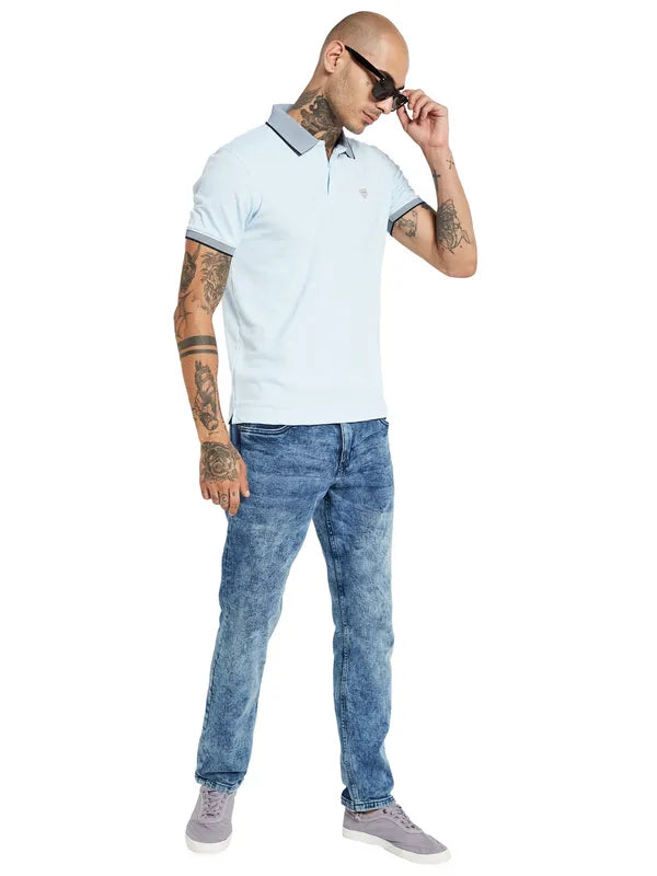 Octave Polo Collar Cotton T-Shirt