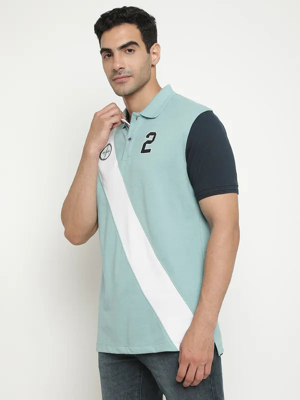 Octave Polo Collar Cotton T-Shirt