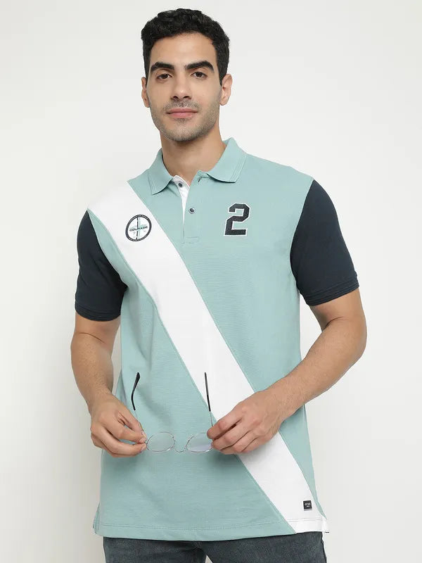 Octave Polo Collar Cotton T-Shirt