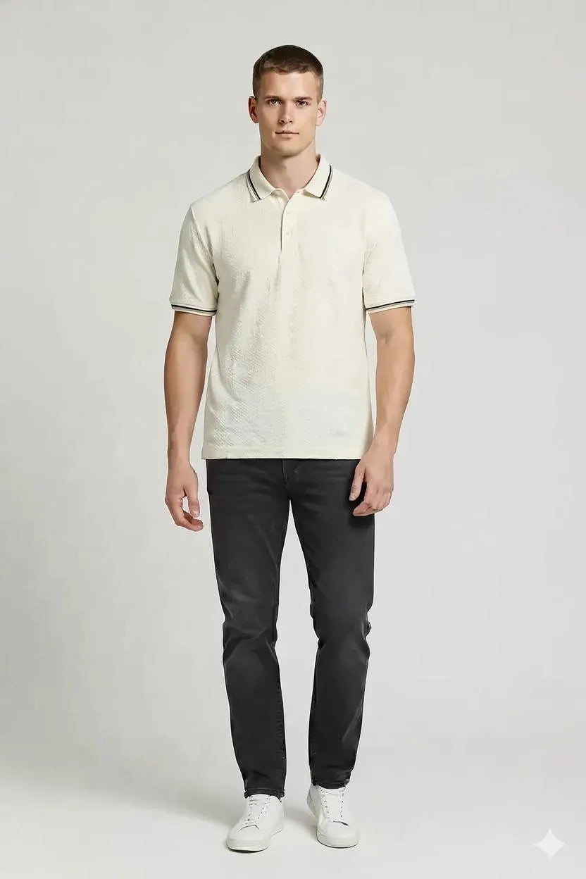Men Polo Collar T-shirt