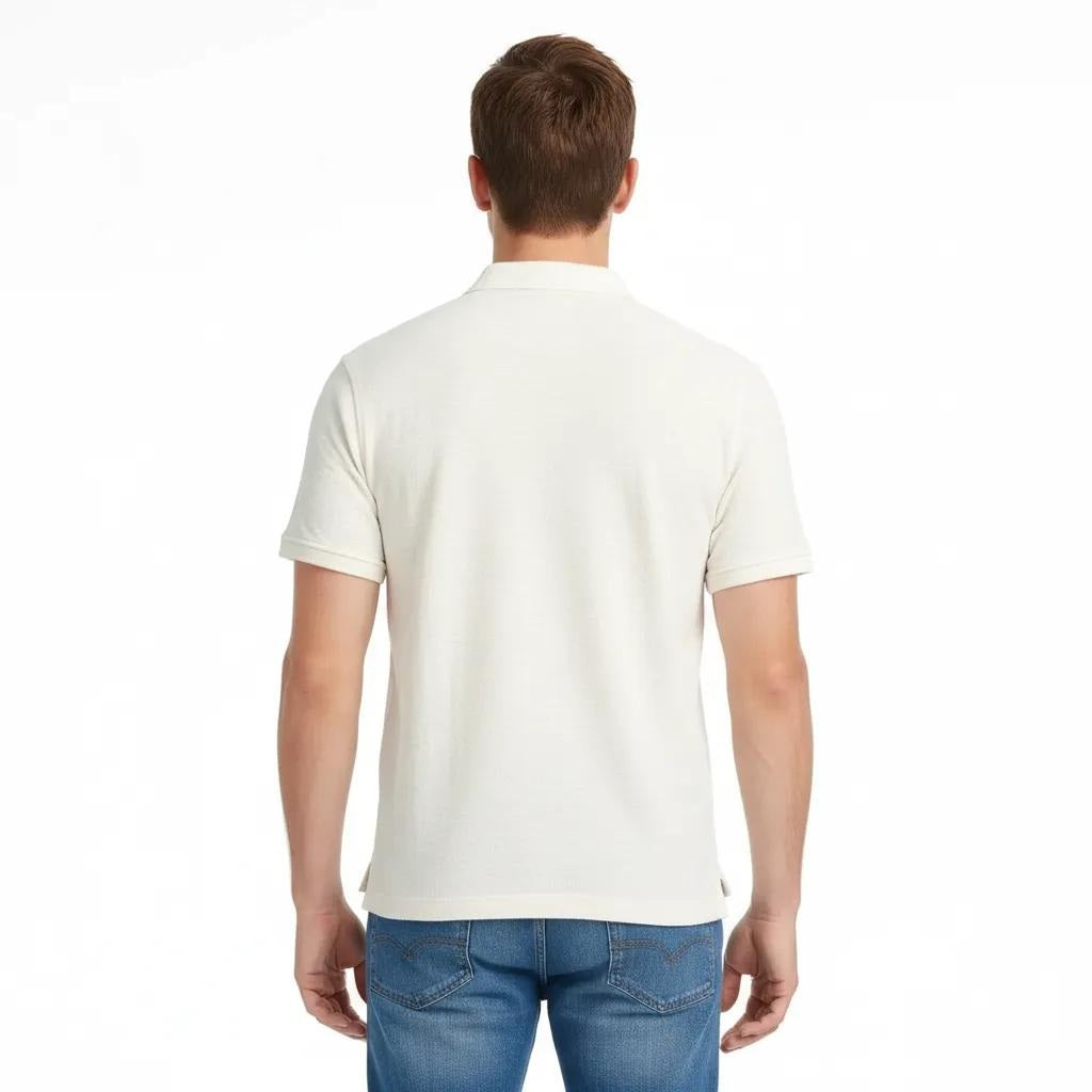 Octave Men Checked Polo Collar T-shirt