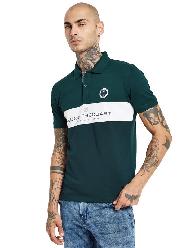 Octave Polo Collar Cotton T-Shirt