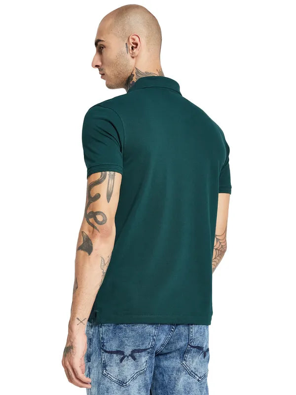 Octave Polo Collar Cotton T-Shirt