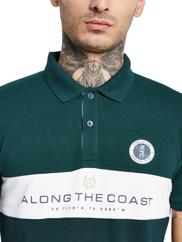 Octave Polo Collar Cotton T-Shirt