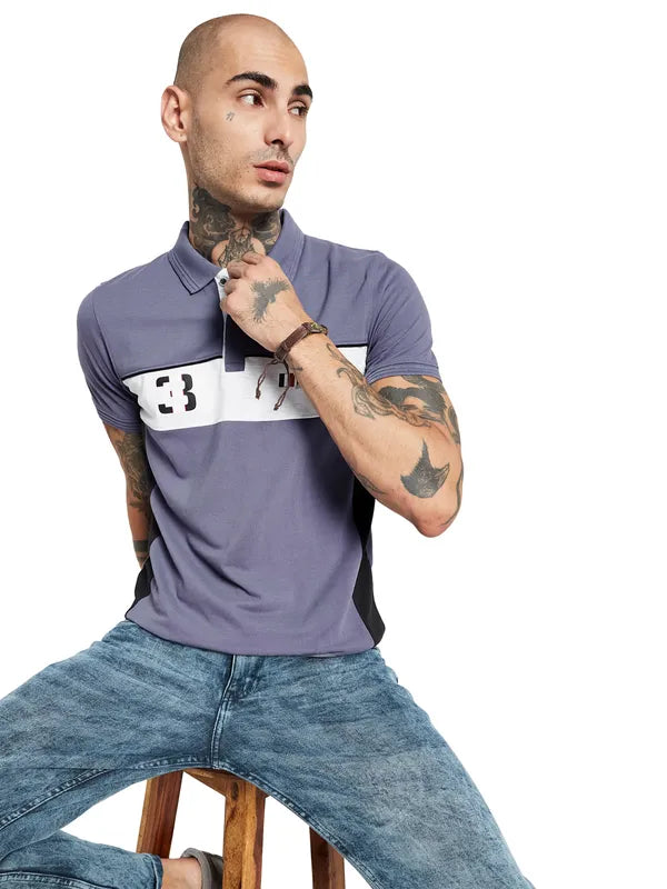 Octave Polo Collar Cotton T-Shirt