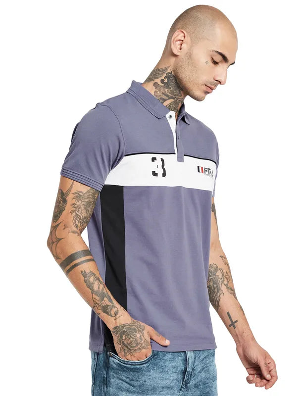 Octave Polo Collar Cotton T-Shirt