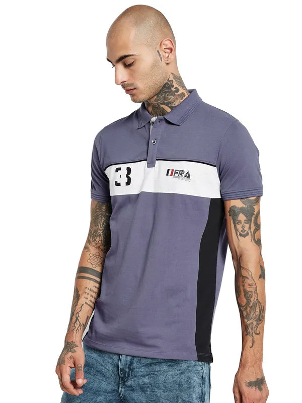 Octave Polo Collar Cotton T-Shirt