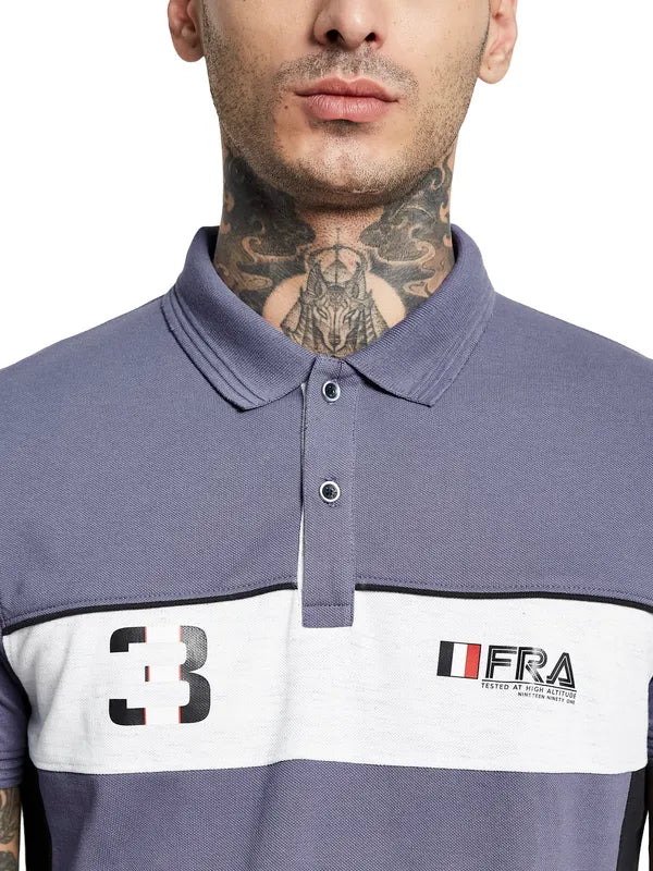 Octave Polo Collar Cotton T-Shirt