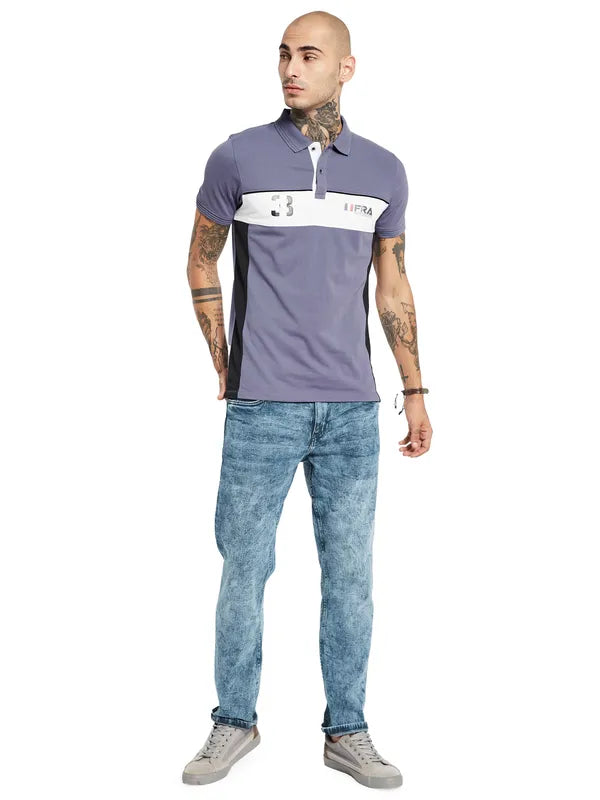 Octave Polo Collar Cotton T-Shirt