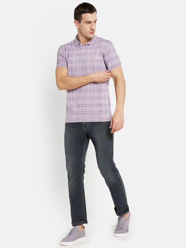 Men Lilac T-Shirt