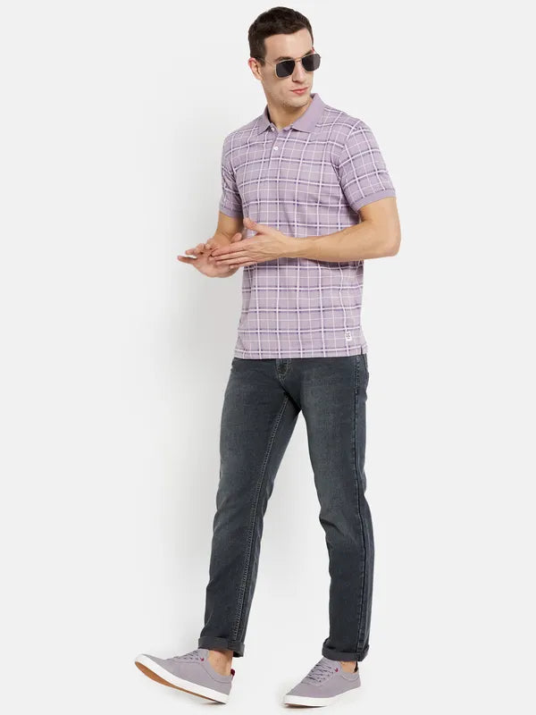Men Lilac T-Shirt