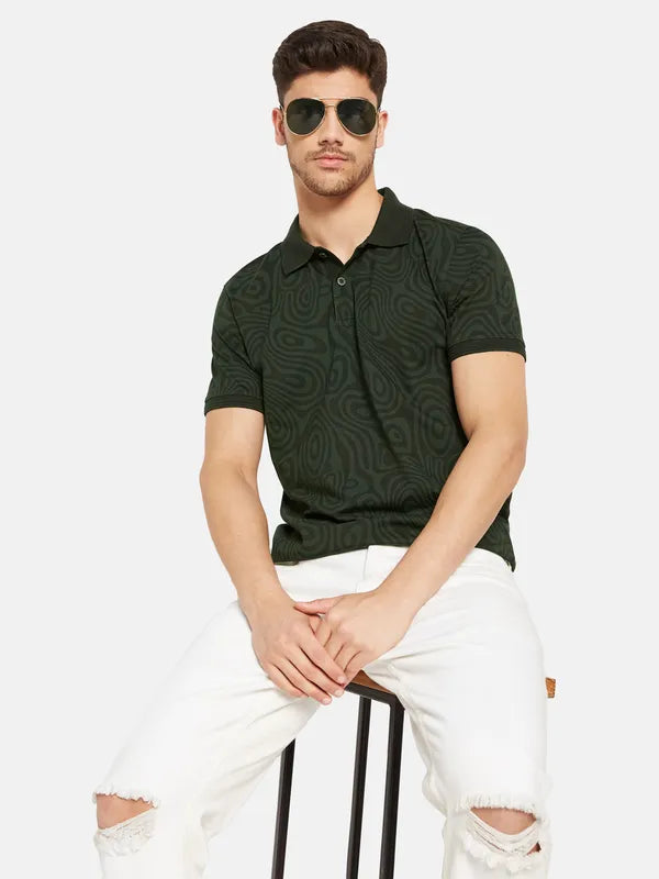 Printed Polo T-Shirt
