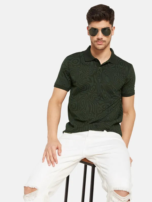 Printed Polo T-Shirt