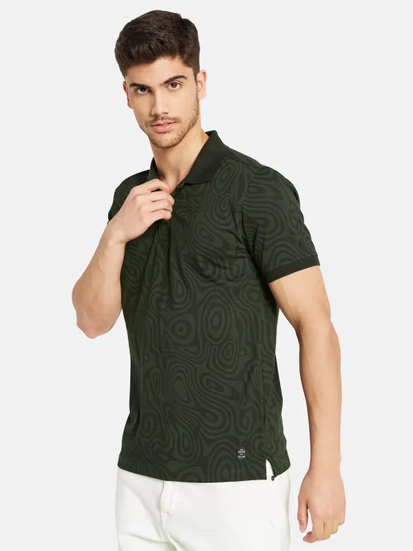 Printed Polo T-Shirt