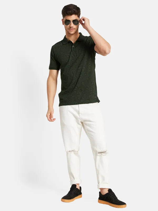 Printed Polo T-Shirt