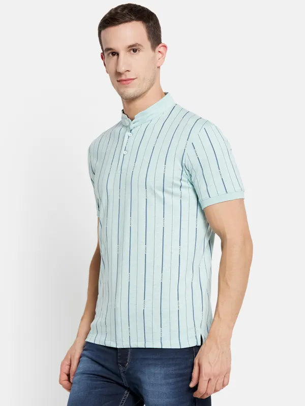 Men Aqua Melange T-Shirt