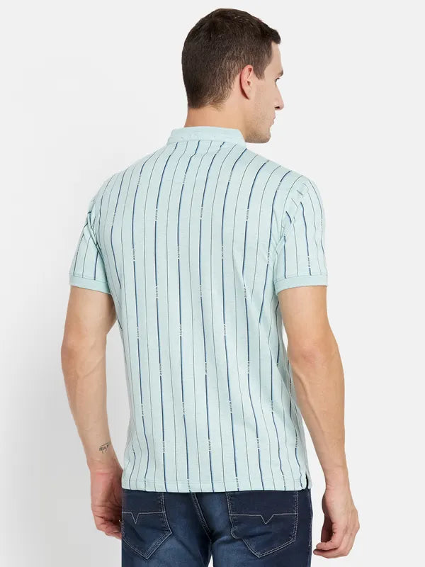 Men Aqua Melange T-Shirt