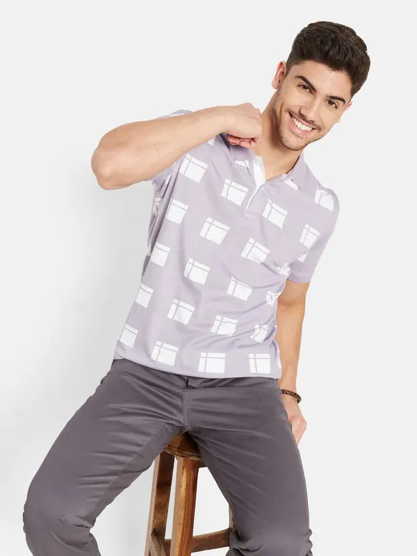 Printed Polo T-Shirt