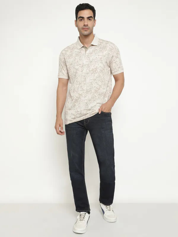 Octave Regular Fit Printed Polo T-Shirt