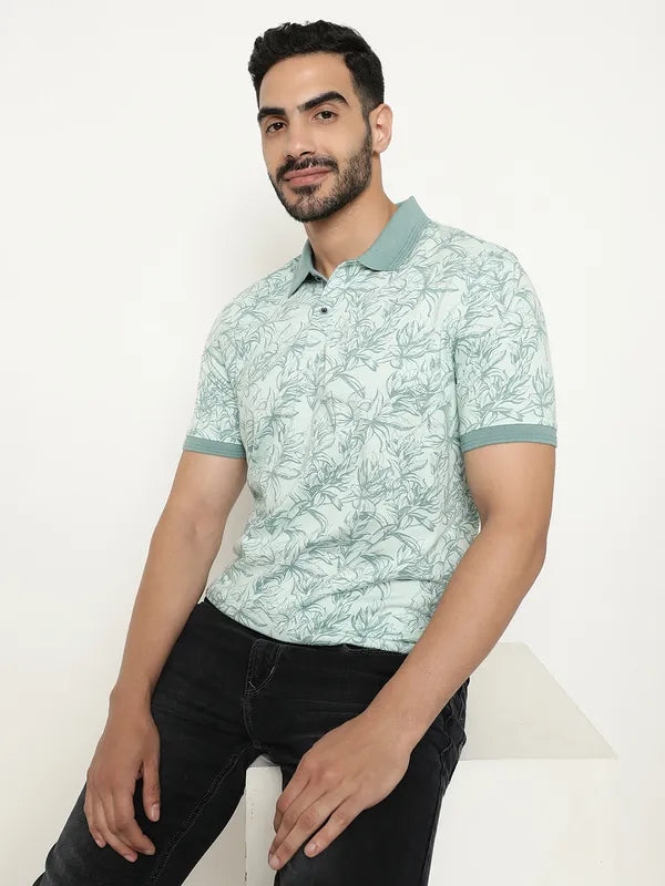 Regular Fit Printed Polo T-Shirt