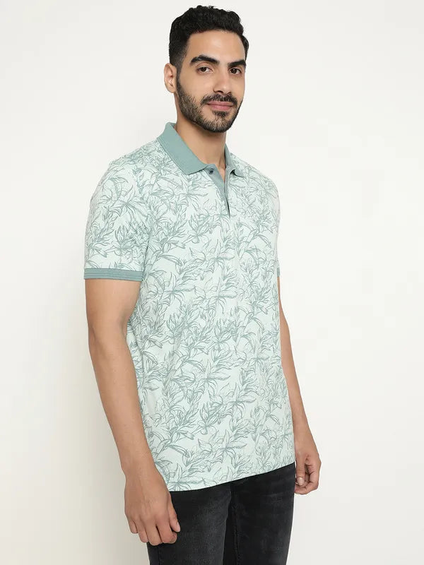 Regular Fit Printed Polo T-Shirt