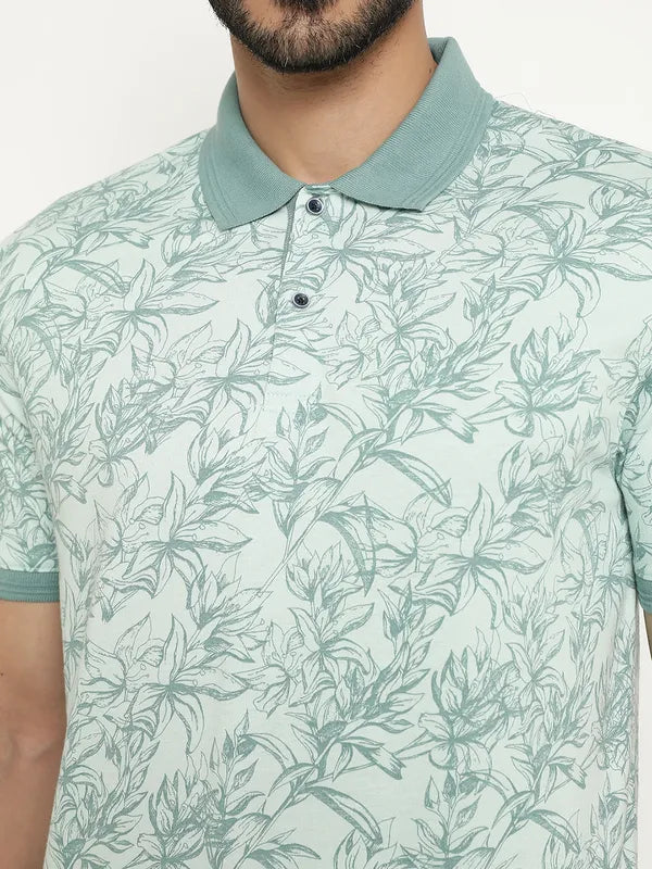 Regular Fit Printed Polo T-Shirt