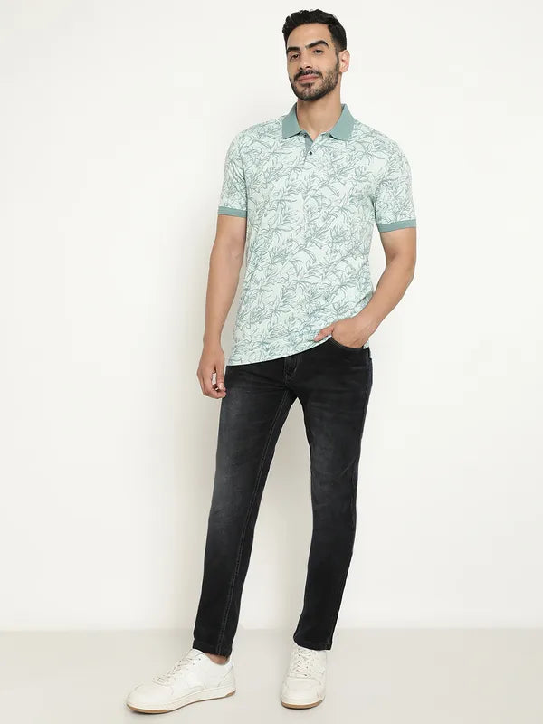 Regular Fit Printed Polo T-Shirt
