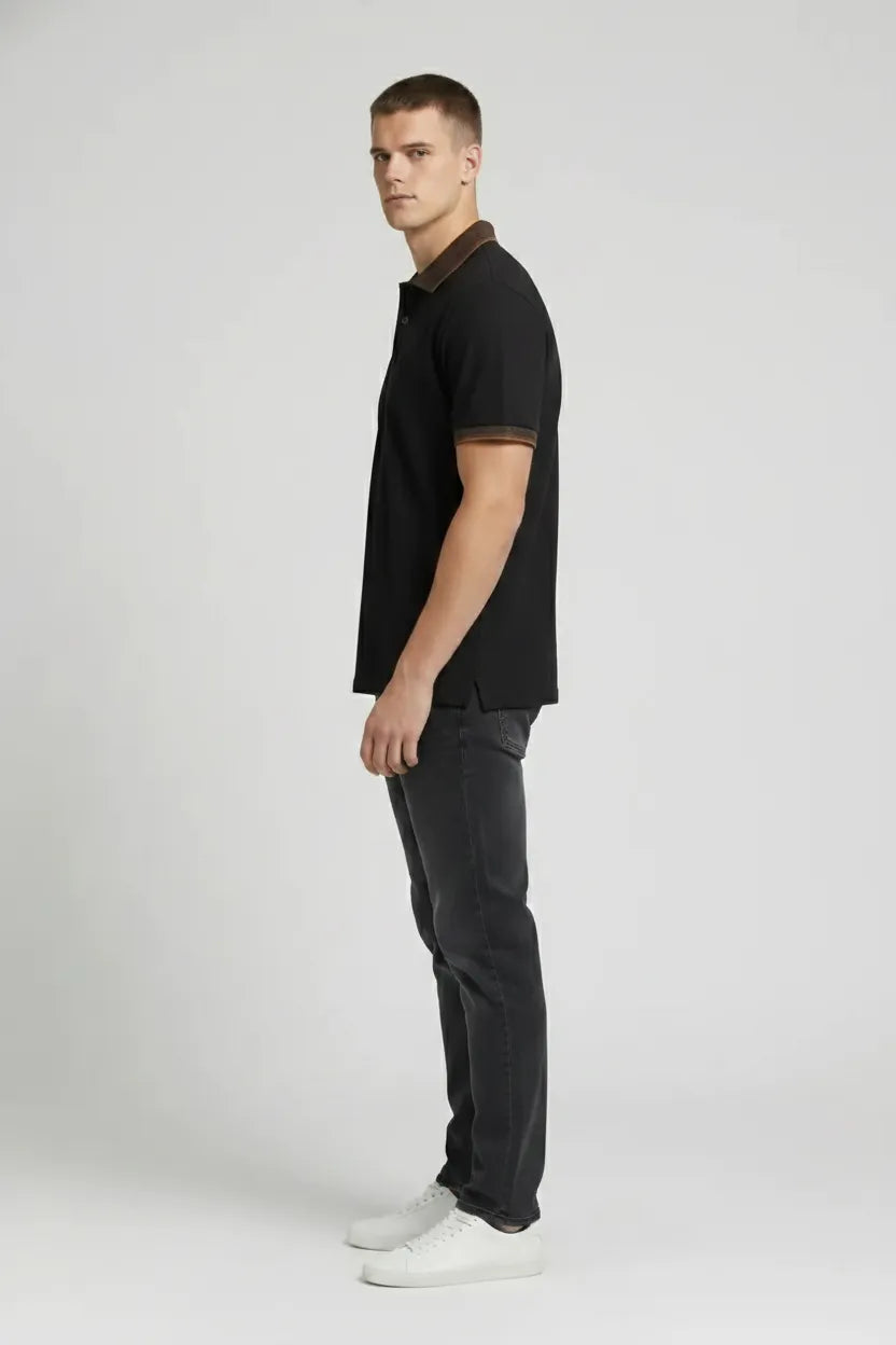 Men Polo Collar T-shirt