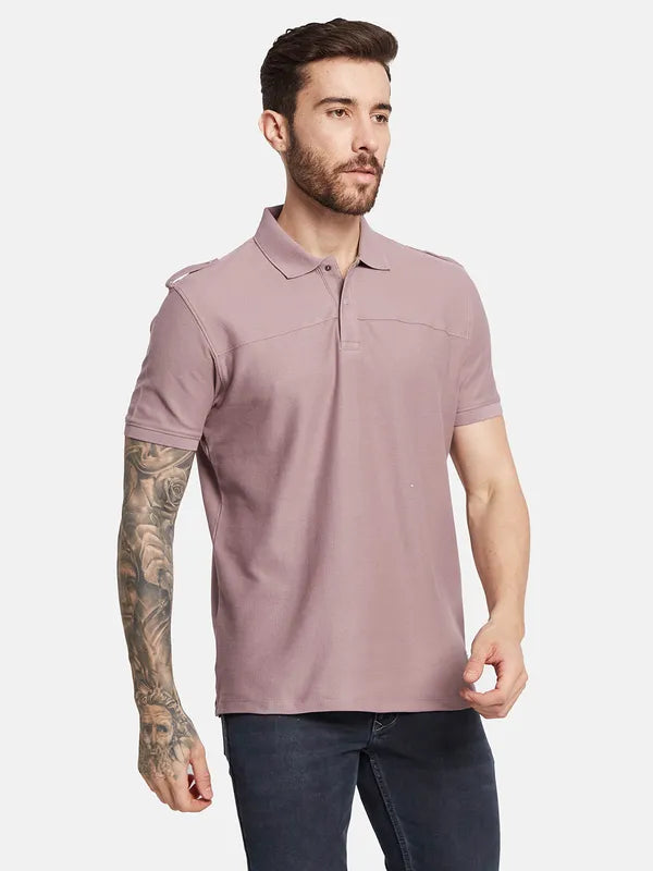 Octave Polo Collar Cotton T-Shirt