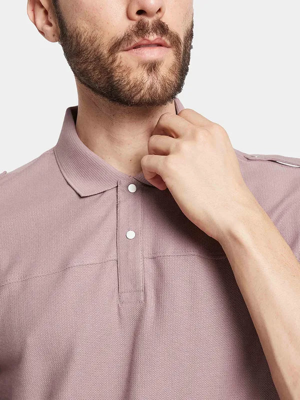 Octave Polo Collar Cotton T-Shirt