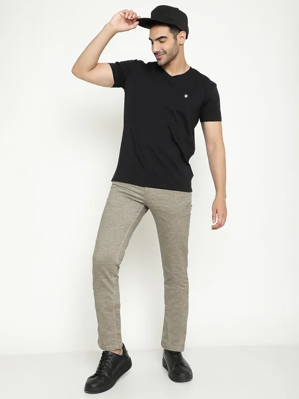 Octave V-Neck Short Sleeves Cotton T-Shirt