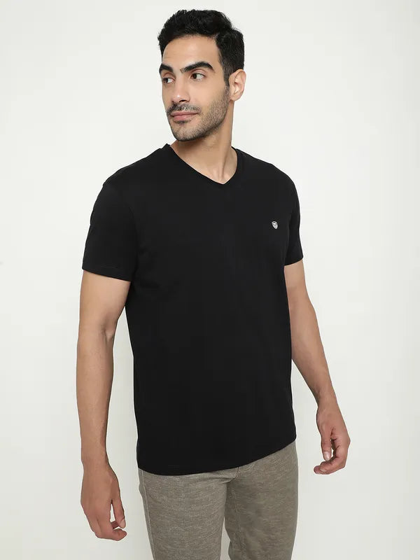 Octave V-Neck Short Sleeves Cotton T-Shirt