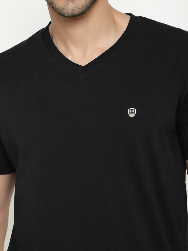 Octave V-Neck Short Sleeves Cotton T-Shirt