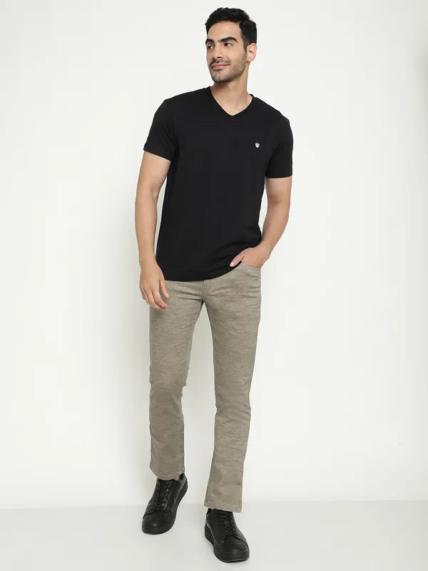 Octave V-Neck Short Sleeves Cotton T-Shirt