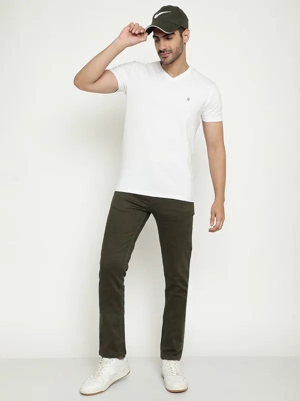 Octave V Neck Cotton T-Shirt
