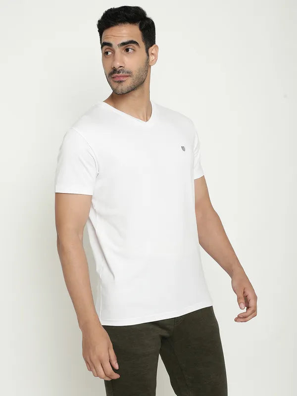 Octave V Neck Cotton T-Shirt