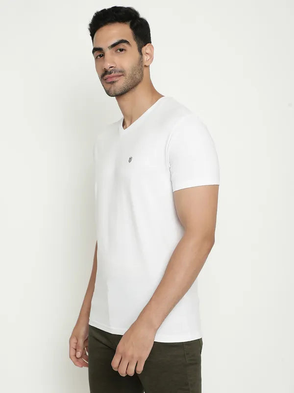Octave V Neck Cotton T-Shirt