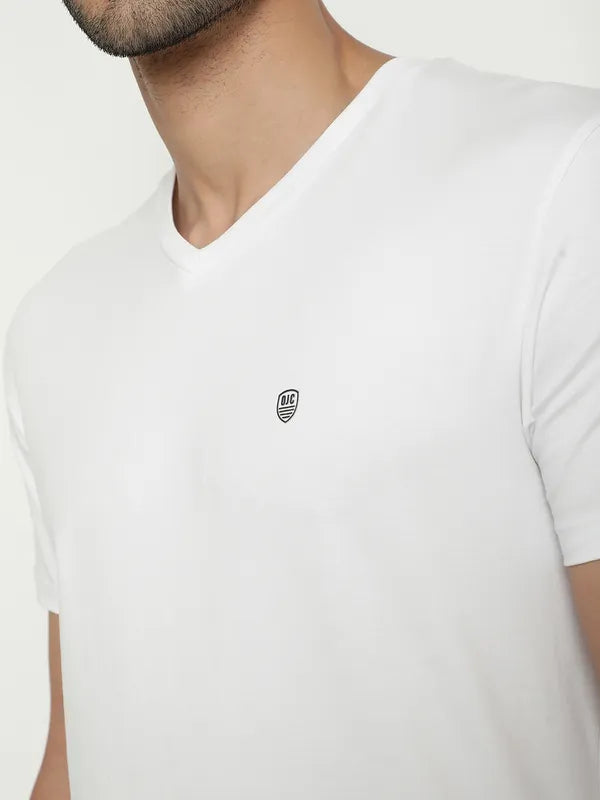 Octave V Neck Cotton T-Shirt